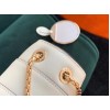 Bvlgari Serpenti Forever Large Shoulder Bag In White Calfskin