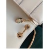 Bvlgari Serpenti Forever Large Shoulder Bag In White Calfskin