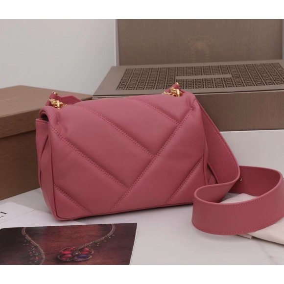 B*l*ai serpenti cabochon small bag in pink leather