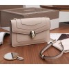 Bvlgari Serpenti Forever Small Cross-body Bag In Beige Calfskin