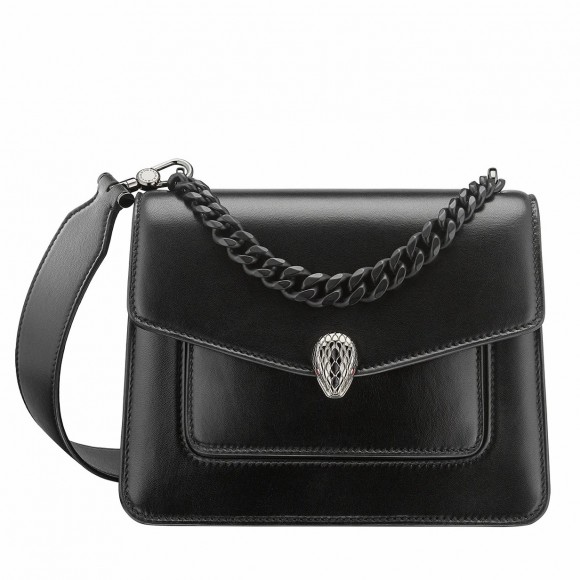 B*l*ai serpenti forever small crossbody bag with chain noir