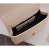Bvlgari Serpenti Cabochon Mini Bag In White Calfskin