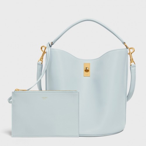 Celine Bucket 16 Bag In Mineral Smooth Calfskin