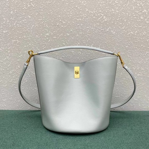 Ce**e bucket 16 bag in mineral smooth calfskin