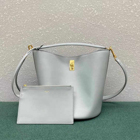 Ce**e bucket 16 bag in mineral smooth calfskin