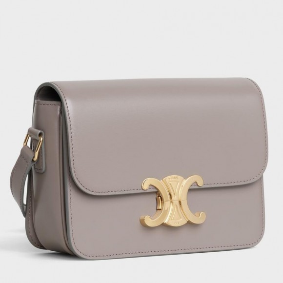 Ce**e triomphe teen bag in grey leather