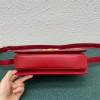 Celine Triomphe Medium Bag In Red Smooth Calfskin