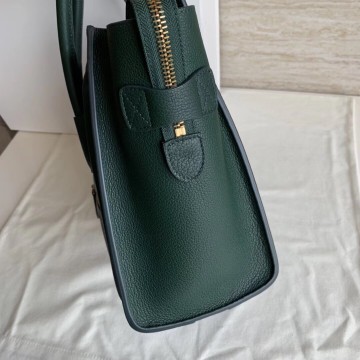 Celine Micro Luggage Tote Bag In Amazone Drummed Calfskin Celine Micro Luggage Tote Bag In Amazone Drummed Calfskin