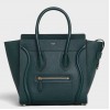 Celine Micro Luggage Tote Bag In Amazone Drummed Calfskin