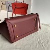 Celine Belt Mini Bag In Bordeaux Grained Calfskin