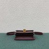 Celine Classic Box Teen Bag In Burgundy Box Calfskin
