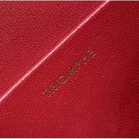 Ce**e triomphe teen bag in red leather