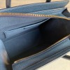 Celine Nano Luggage Tote Bag In Navy Blue Drummed Calfskin