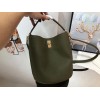 Celine Bucket 16 Bag In Dark Olive Grained Calfskin