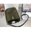 Celine Bucket 16 Bag In Dark Olive Grained Calfskin