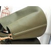 Celine Bucket 16 Bag In Dark Olive Grained Calfskin