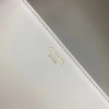 Celine Triomphe Teen Bag In White Leather