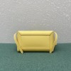 Celine Belt Nano Bag In Yellow Grained Calfskin