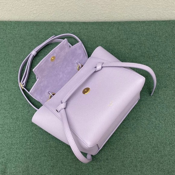 Ce**e belt nano bag in lilas grained calfskin