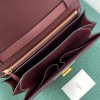 Celine Classic Box Medium Bag In Bordeaux Box Calfskin