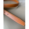 Celine Medium Cuir Triomphe Belt 25MM in Brown Calfskin