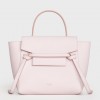 Celine Belt Nano Bag In Pale Pink Grained Calfskin