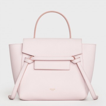 Celine Belt Nano Bag In Pale Pink Grained Calfskin Celine Belt Nano Bag In Pale Pink Grained Calfskin