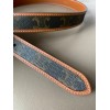 Celine Medium Triomphe Belt 25MM in Tan Triomphe Canvas