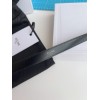 Celine Small Triomphe Belt 18MM in Black Calfskin