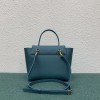 Celine Belt Nano Bag In Prussian Blue Grained Calfskin