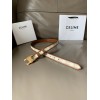 Celine Medium Triomphe Belt 25MM in White Triomphe Canvas