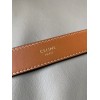 Celine Medium Triomphe Belt 25MM in White Triomphe Canvas