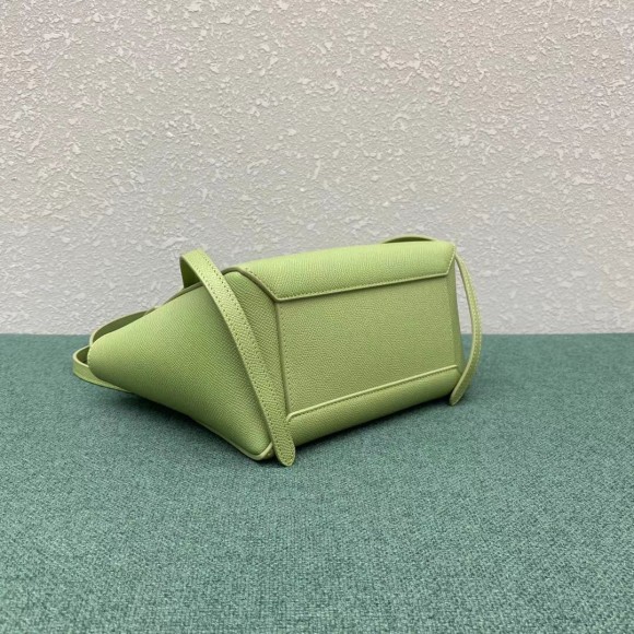 Ce**e belt nano bag in sage grained calfskin