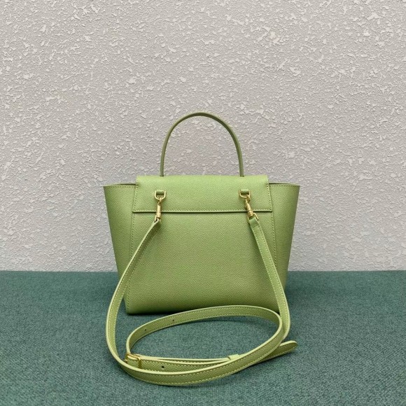 Ce**e belt nano bag in sage grained calfskin