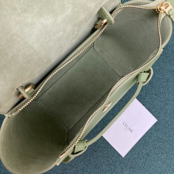 Ce**e belt nano bag in sage grained calfskin