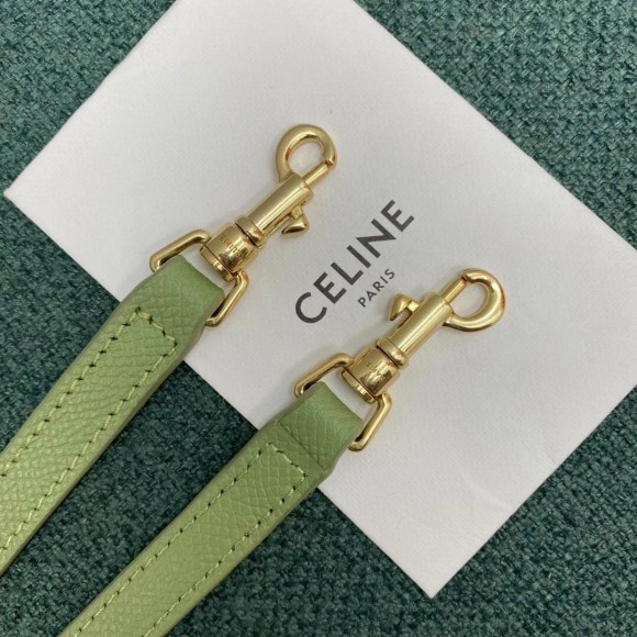 Ce**e belt nano bag in sage grained calfskin