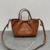 Celine Small Cabas Drawstring Cuir Triomphe Bag in Brown Calfskin