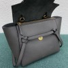 Celine Belt Nano Bag In Grey Grained Calfskin