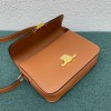 Celine Triomphe Medium Bag In Brown Natural Calfskin