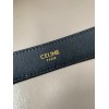 Celine Medium Cuir Triomphe Belt 25MM in Black Calfskin