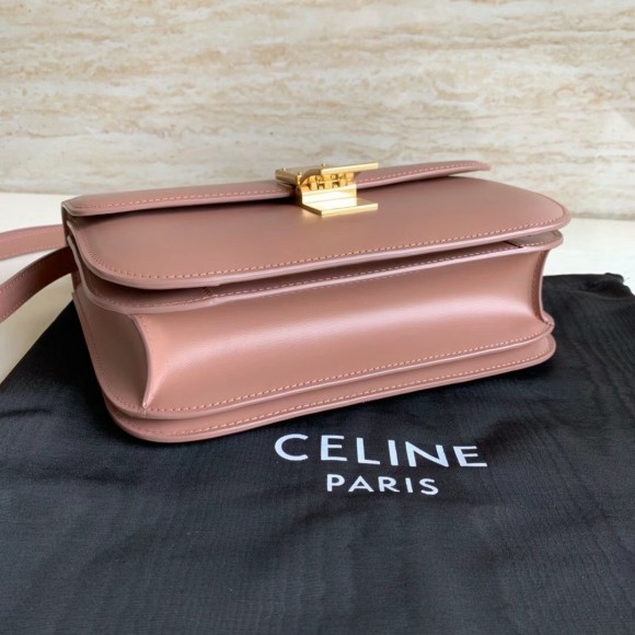 Ce**e classic box medium bag in antique rose box calfskin