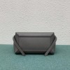 Celine Micro Belt Bag In Grey Grained Calfskin