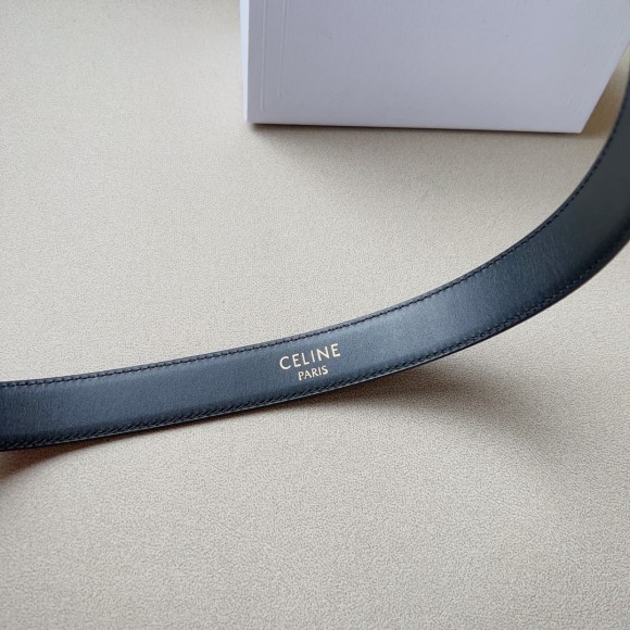 Ce**e medium western belt 25mm in black calfskin