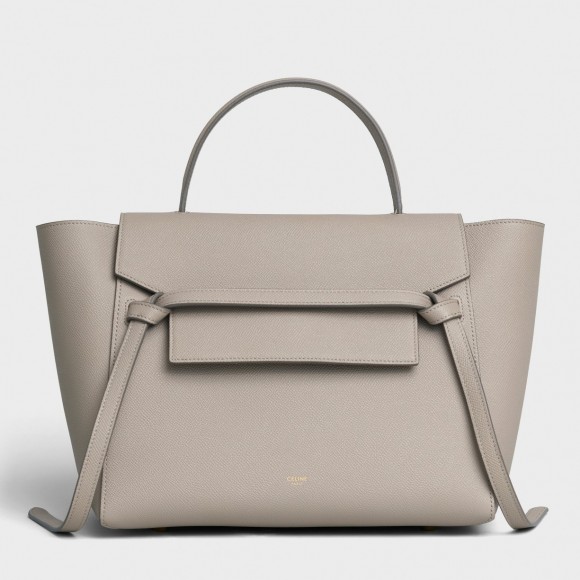 Ce**e belt mini bag in light taupe grained calfskin