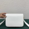 Celine Triomphe Medium Bag In White Smooth Calfskin