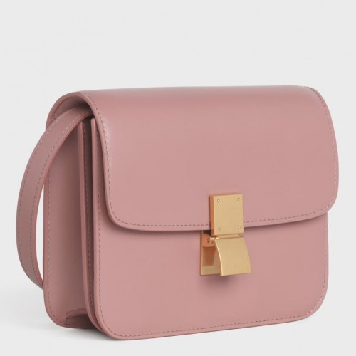 Celine Classic Box Teen Bag In Antique Rose Box Calfskin