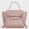 Celine Belt Nano Bag In Vintage Pink Grained Calfskin