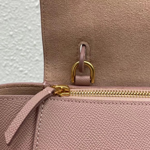 Ce**e belt nano bag in vintage pink grained calfskin