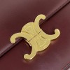 Celine Triomphe Medium Bag In Bordeaux Smooth Calfskin