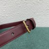 Celine Triomphe Medium Bag In Bordeaux Smooth Calfskin